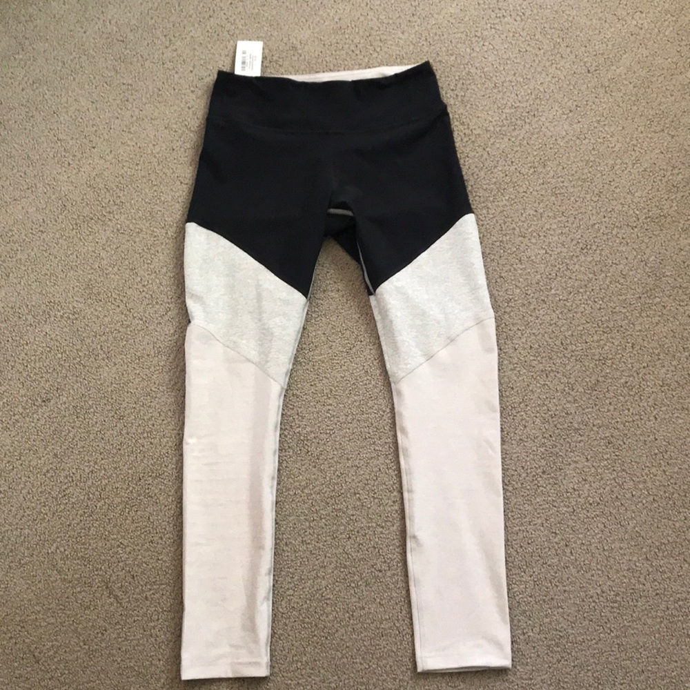 NWT Outdoor Voices leggings charcoal/dove/cloud. S
